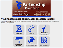 Tablet Screenshot of partnershippainting.com
